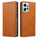 Xiaomi Redmi Note 12 4G PU-läder plånboksfodral med kalvstruktur, stativ, smartphone-fodral