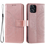 For Xiaomi Redmi Note 12 Turbo / Poco F5 5G Wallet PU Leather Case Mandala Flower Imprint Stand Cover