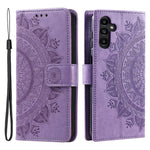 Til Samsung Galaxy M54 5G / F54 5G Anti-ridse PU Læder Pung Telefonetui Mandala Blomstermønster Stativ Cover