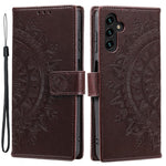 Til Samsung Galaxy M54 5G / F54 5G Anti-ridse PU Læder Pung Telefonetui Mandala Blomstermønster Stativ Cover