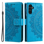 Til Samsung Galaxy M54 5G / F54 5G Anti-ridse PU Læder Pung Telefonetui Mandala Blomstermønster Stativ Cover