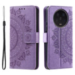 Xiaomi 13 Ultra PU-lädermobilskal med prägel, mandala och blommönster, stativplånbok, dammfritt mobilmobilskal