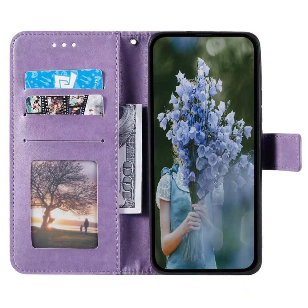 For Xiaomi 13 Ultra PU Leather Phone Cover Imprinted Mandala Flower Pattern Stand Wallet Anti-Dust Cell Phone Case