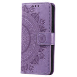 Xiaomi 13 Ultra PU-lädermobilskal med prägel, mandala och blommönster, stativplånbok, dammfritt mobilmobilskal