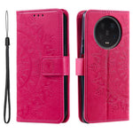 For Xiaomi 13 Ultra PU Leather Phone Cover Imprinted Mandala Flower Pattern Stand Wallet Anti-Dust Cell Phone Case