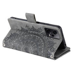 For Xiaomi Redmi Note 12 Pro 5G / Note 12 Pro Speed 5G / Poco X5 Pro 5G Leather Wallet Stand Cover Mandala Flower Imprint Phone Case