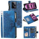 For Xiaomi Redmi Note 12 Pro 5G / Note 12 Pro Speed 5G / Poco X5 Pro 5G Leather Wallet Stand Cover Mandala Flower Imprint Phone Case