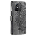 For Xiaomi Redmi Note 12S 4G Mandala Flower Imprint Phone Case PU Leather Wallet Stand Cover