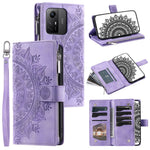 For Xiaomi Redmi Note 12S 4G Mandala Flower Imprint Phone Case PU Leather Wallet Stand Cover