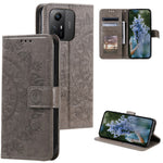 For Xiaomi Redmi Note 12S 4G PU Leather Wallet Phone Case Mandala Flower Imprint Anti-drop Stand Cover