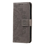 For Xiaomi Redmi Note 12S 4G PU Leather Wallet Phone Case Mandala Flower Imprint Anti-drop Stand Cover