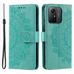 For Xiaomi Redmi Note 12S 4G PU Leather Wallet Phone Case Mandala Flower Imprint Anti-drop Stand Cover