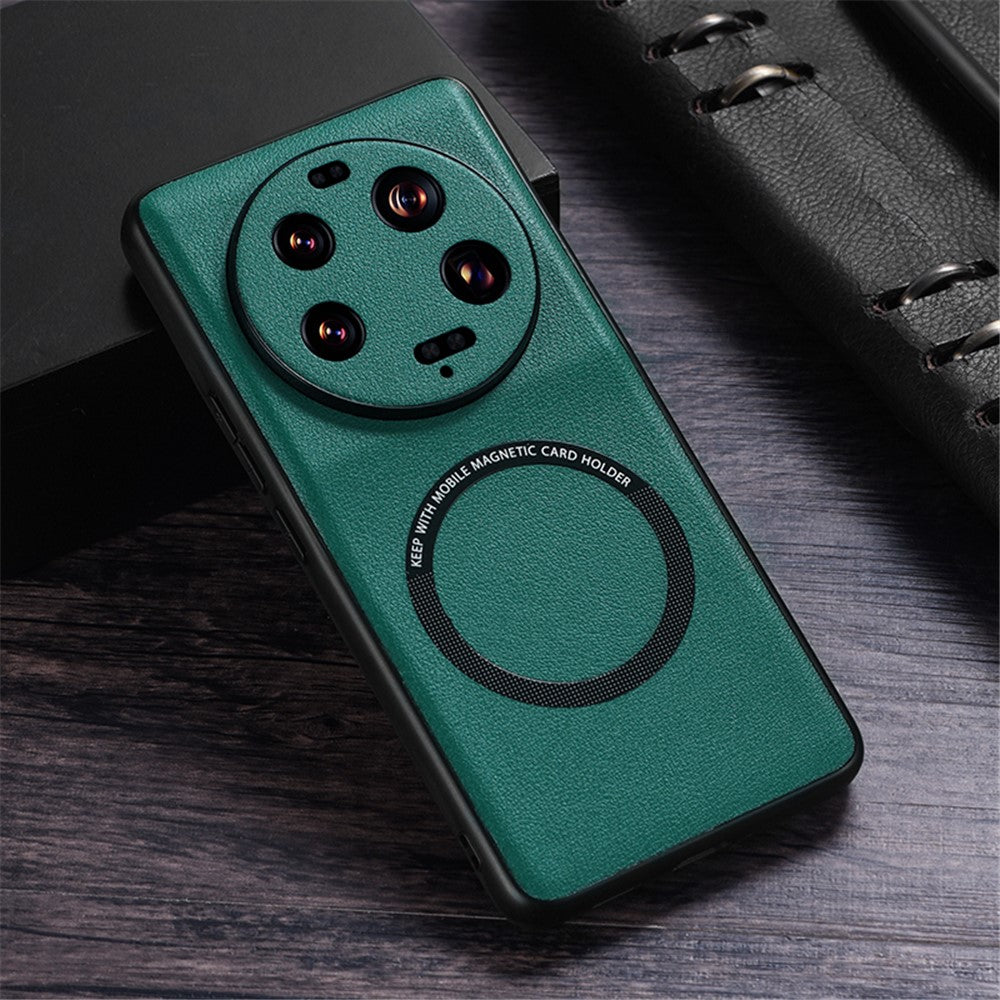 Xiaomi 13 Ultra Magnetiskt Skal PU Läderbelagt PC+TPU mobilskal