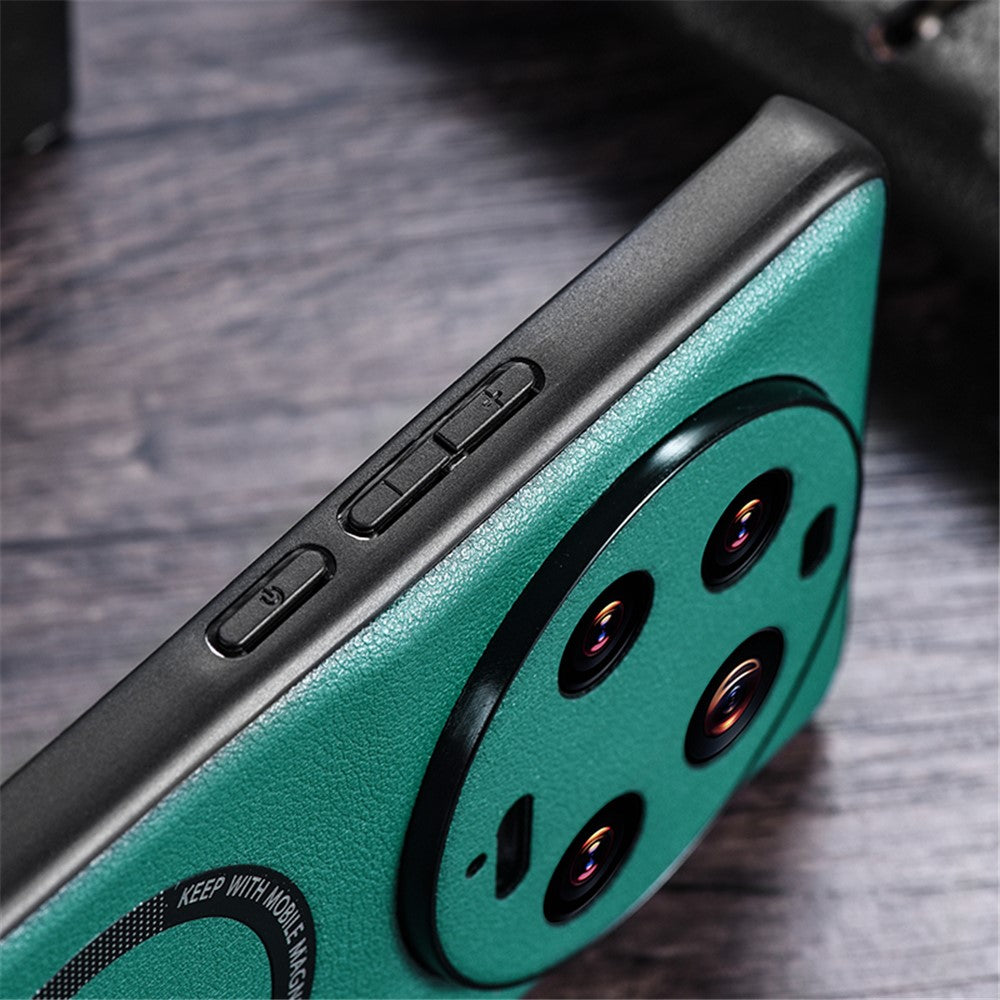 Xiaomi 13 Ultra Magnetiskt Skal PU Läderbelagt PC+TPU mobilskal