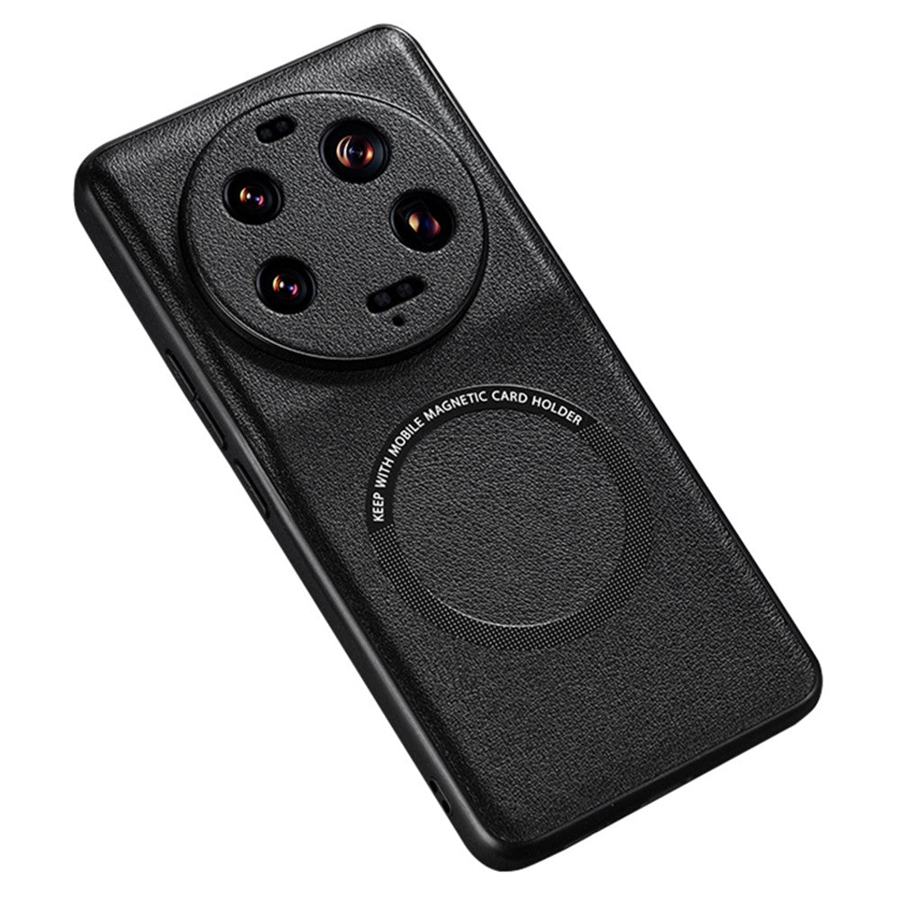Xiaomi 13 Ultra Magnetiskt Skal PU Läderbelagt PC+TPU mobilskal