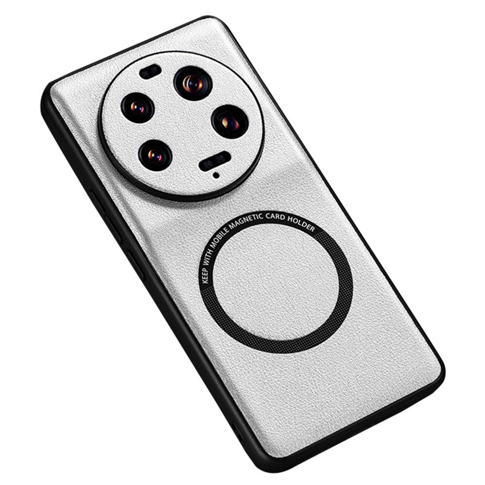 Xiaomi 13 Ultra Magnetiskt Skal PU Läderbelagt PC+TPU mobilskal