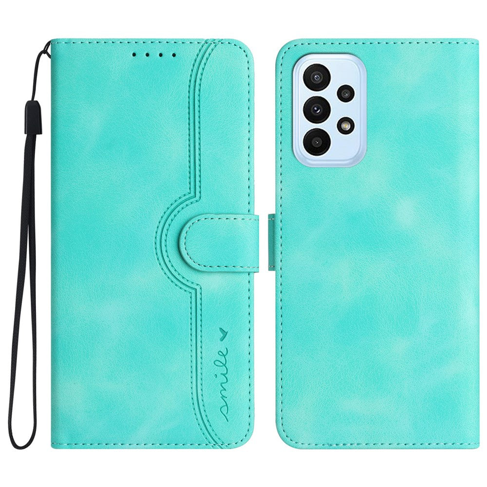 YX0030 Flip Phone Cover for Samsung Galaxy A53 5G , PU Leather Imprinted Pattern Stand Wallet Case
