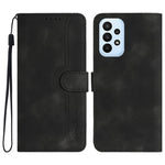 YX0030 Shockproof Wallet Case for Samsung Galaxy A73 5G Imprinted Pattern Phone Case PU Leather Flip Cover