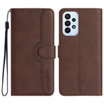 YX0030 Shockproof Wallet Case for Samsung Galaxy A73 5G Imprinted Pattern Phone Case PU Leather Flip Cover