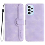 YX0030 Shockproof Wallet Case for Samsung Galaxy A73 5G Imprinted Pattern Phone Case PU Leather Flip Cover
