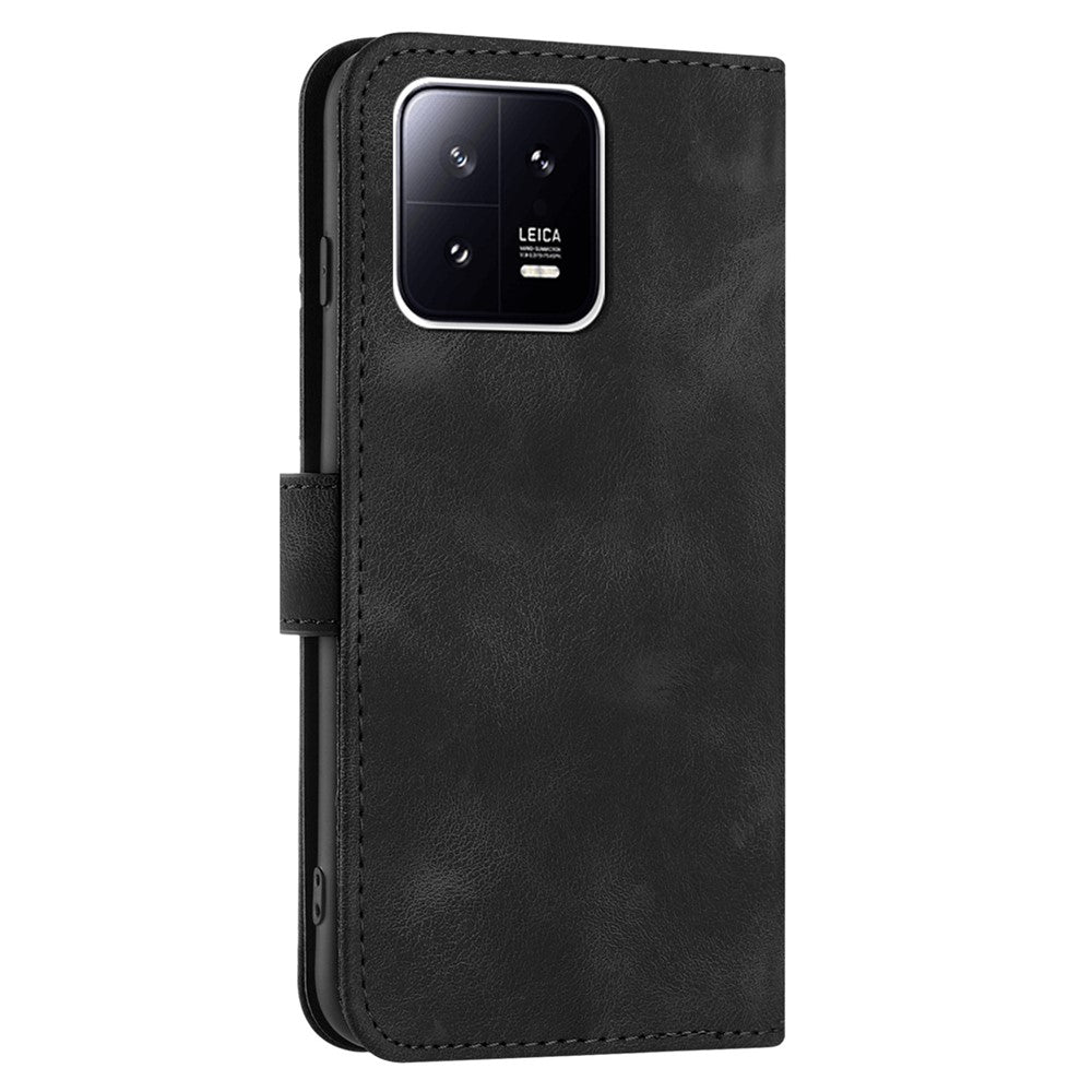YX0040 For Xiaomi 13 Imprinted Wallet Phone Case PU Leather Anti-drop Stand Cover