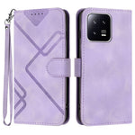 YX0040 For Xiaomi 13 Imprinted Wallet Phone Case PU Leather Anti-drop Stand Cover