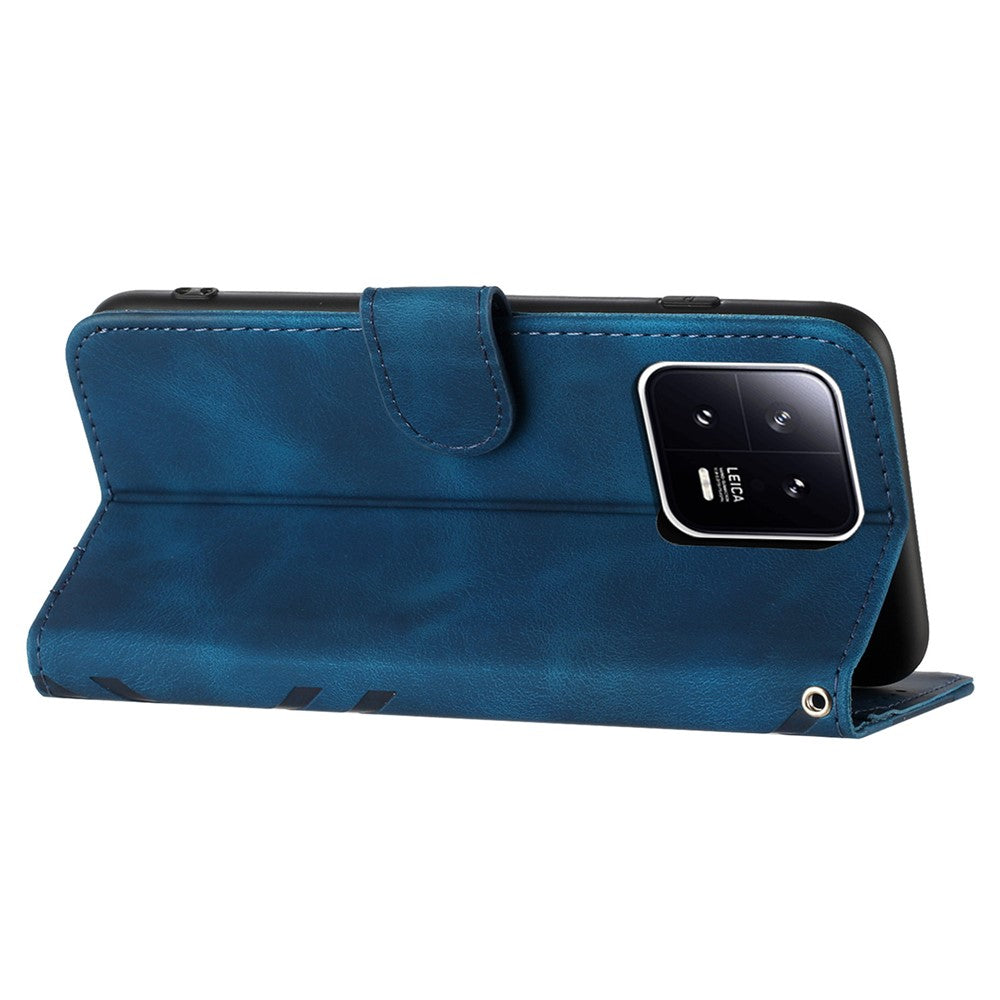YX0040 For Xiaomi 13 Pro 5G Imprinted Leather Mobile Case Flip Stand Wallet Phone Cover