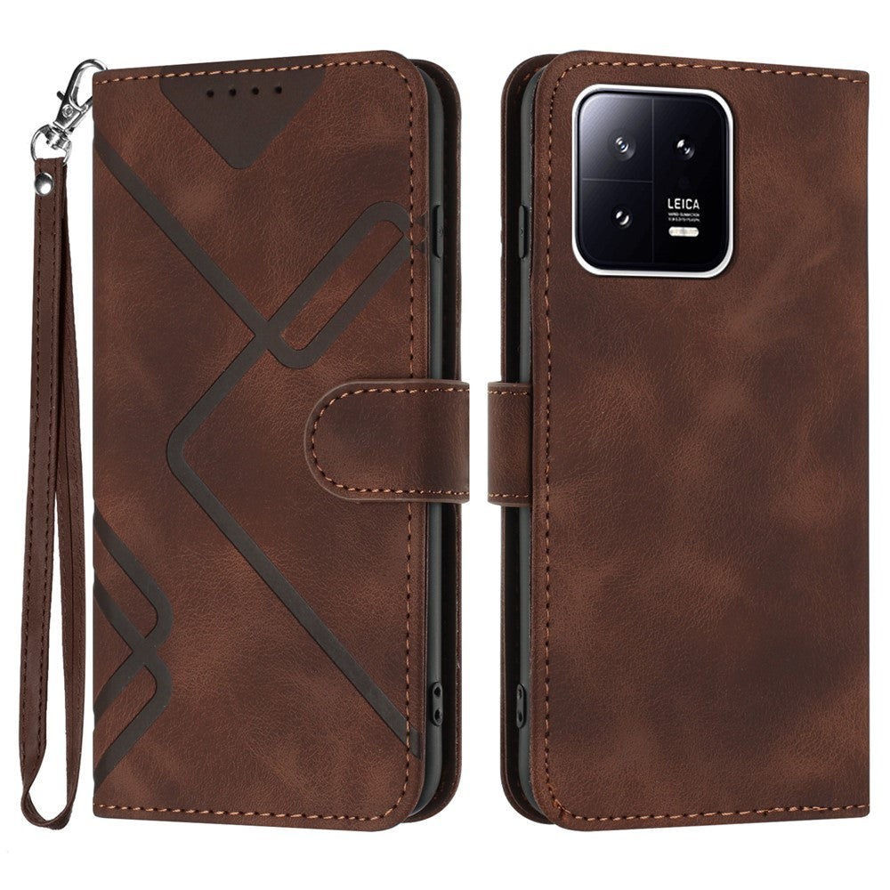 YX0040 For Xiaomi 13 Pro 5G Imprinted Leather Mobile Case Flip Stand Wallet Phone Cover