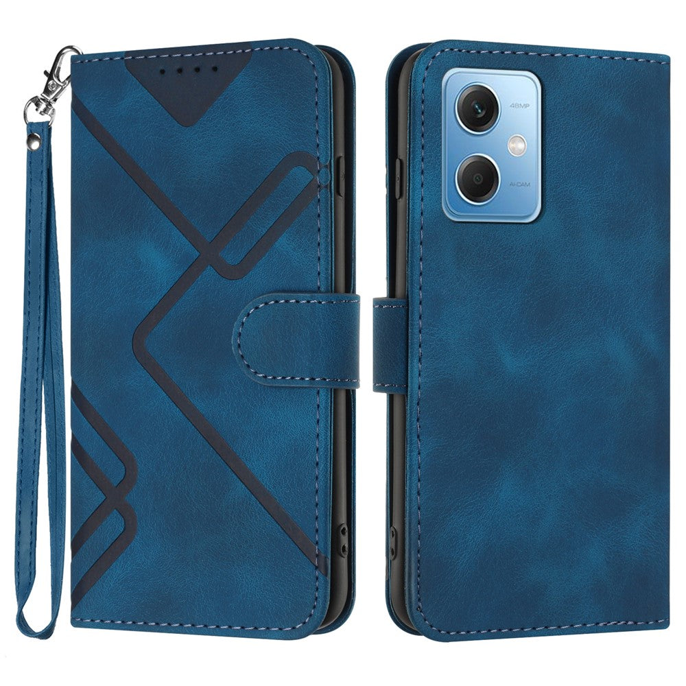 YX0040 För Xiaomi Redmi Note 12 5G (Kina) / (Indien) / (Globalt) / Poco X5 5G Plånboksfodral med tryckt mönster i PU-läder, stativ