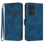 YX0040 För Samsung Galaxy A53 5G mobilfodral Präglat Mönster PU Läderfodral Plånbok
