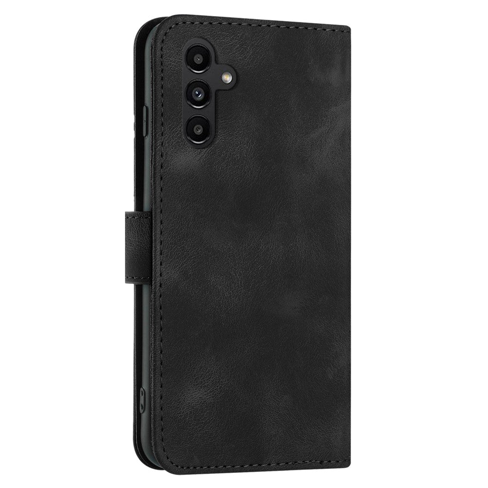 YX0040 För Samsung Galaxy A34 5G Hudvänligt Läderfodral Plånbok Mönsterskydd
