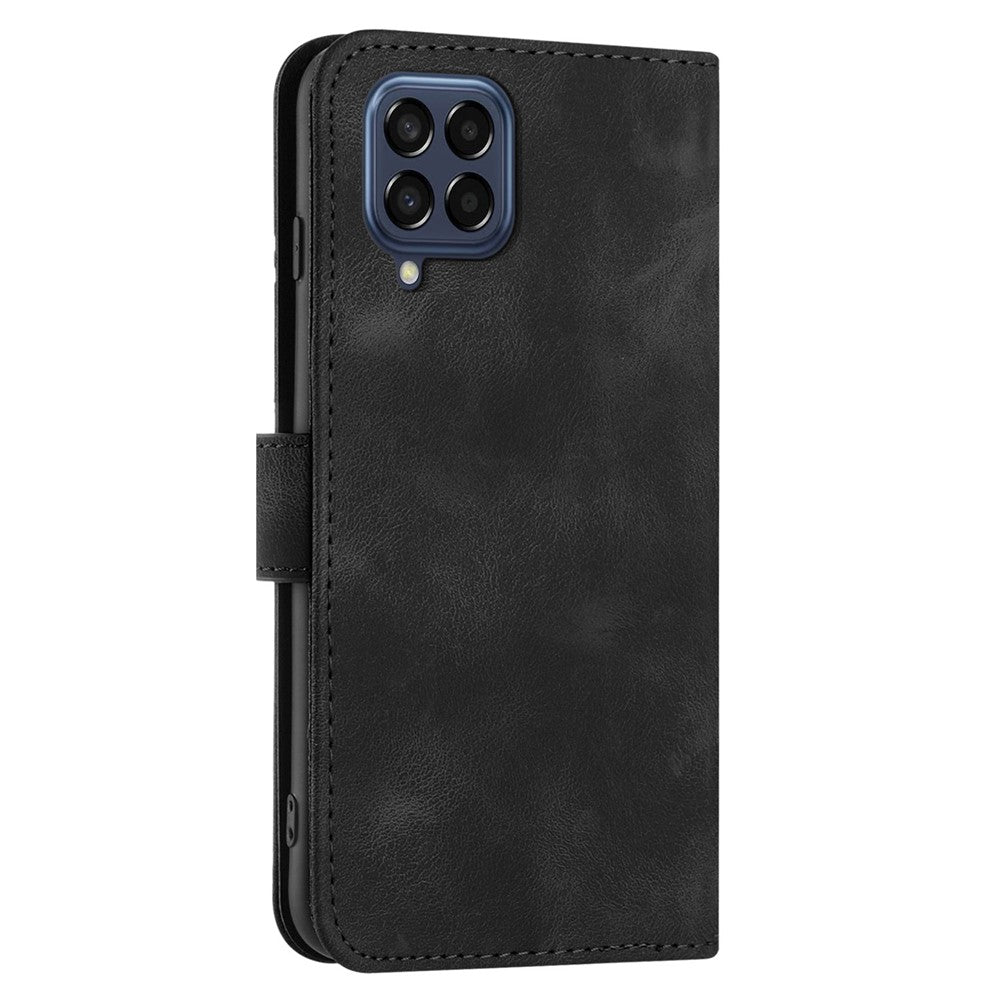 YX0040 For Samsung Galaxy M33 5G (Global Version) Wallet Phone Case Imprinted Pattern PU Leather Phone Stand Cover