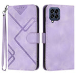 YX0040 For Samsung Galaxy M33 5G (Global Version) Wallet Phone Case Imprinted Pattern PU Leather Phone Stand Cover