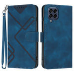 YX0040 For Samsung Galaxy M53 5G TPU+PU Leather Cover Imprinted Pattern Wallet Phone Stand Case