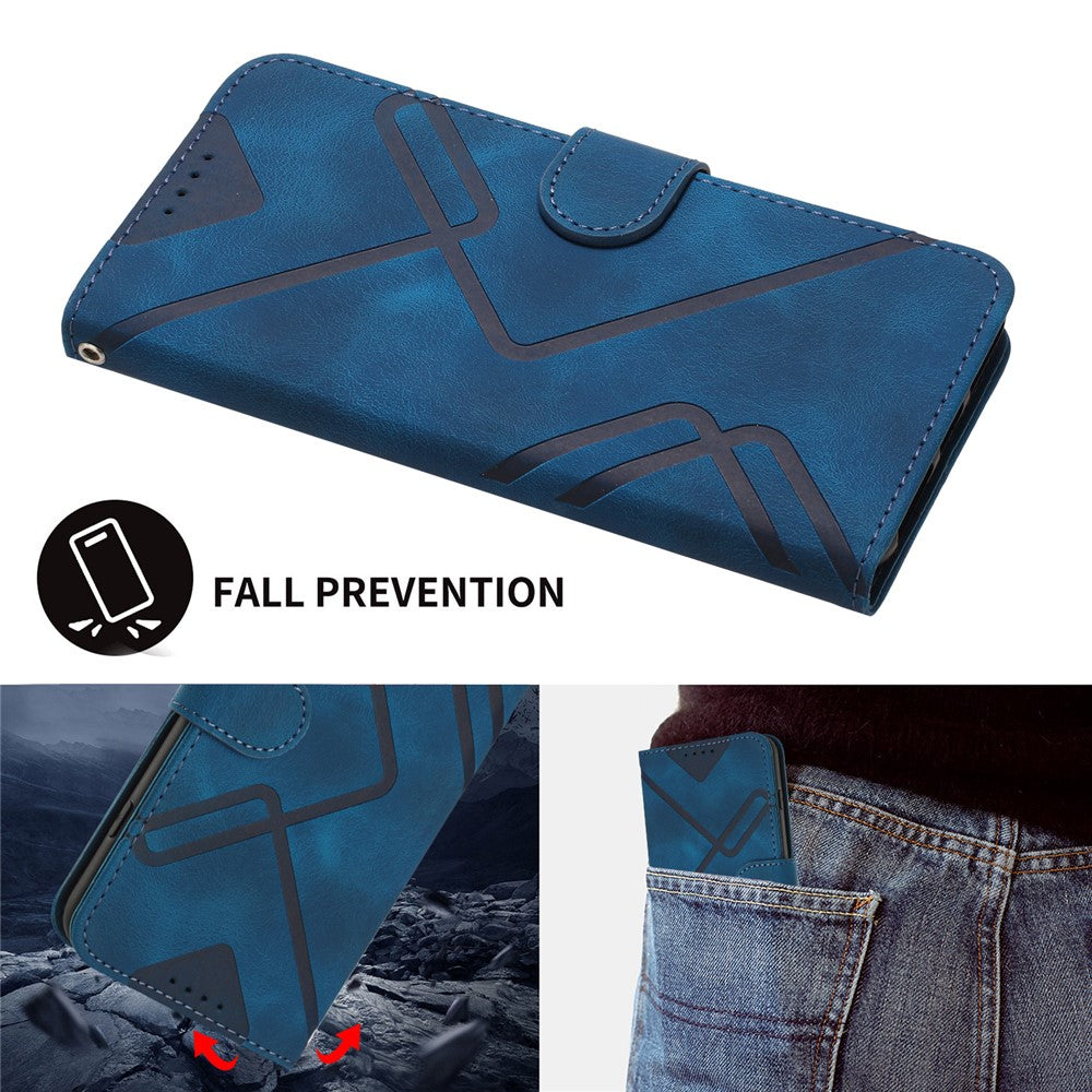 YX0040 For Samsung Galaxy M53 5G TPU+PU Leather Cover Imprinted Pattern Wallet Phone Stand Case