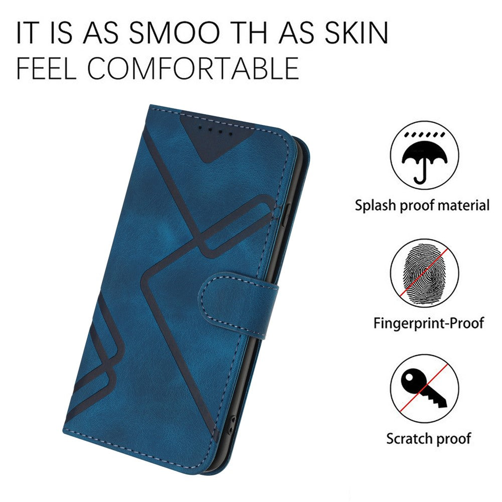 YX0040 For Samsung Galaxy M53 5G TPU+PU Leather Cover Imprinted Pattern Wallet Phone Stand Case
