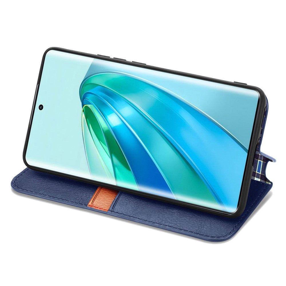 For Honor X40 5G / X9a 5G / Magic5 Lite 5G PU Leather Case Rhombus Imprint Wallet Stand Phone Cover