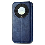 For Honor X40 5G / X9a 5G / Magic5 Lite 5G PU Leather Case Rhombus Imprint Wallet Stand Phone Cover