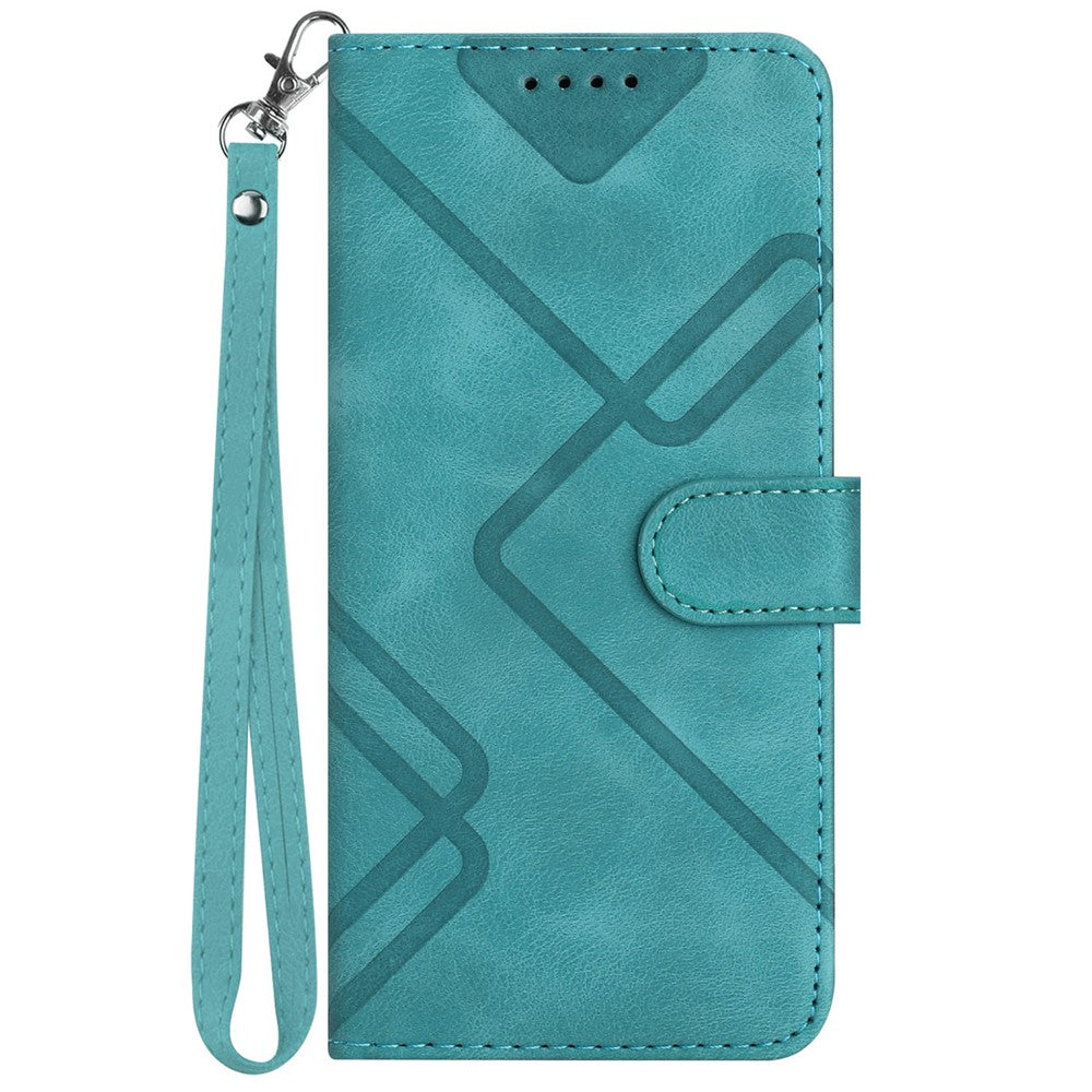 YX0040 For Samsung Galaxy A24 4G (162.1 x 77.6 x 8.3mm) Shockproof Wallet Phone Case Imprinted Pattern PU Leather Stand Cover
