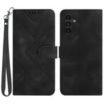 YX0040 For Samsung Galaxy A24 4G (162.1 x 77.6 x 8.3mm) Shockproof Wallet Phone Case Imprinted Pattern PU Leather Stand Cover
