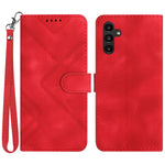 YX0040 For Samsung Galaxy A24 4G (162.1 x 77.6 x 8.3mm) Shockproof Wallet Phone Case Imprinted Pattern PU Leather Stand Cover