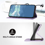 YX0040 Til Samsung Galaxy A13 4G Præget Telefonpung Etui PU Læder Foldbart Stativ Cover