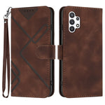 YX0040 Til Samsung Galaxy A13 4G Præget Telefonpung Etui PU Læder Foldbart Stativ Cover