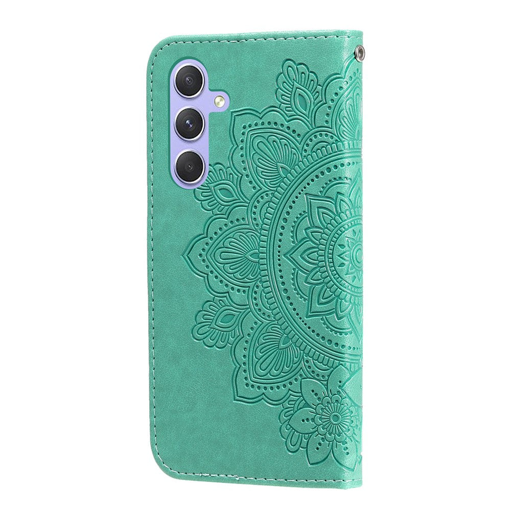 For Samsung Galaxy M54 5G / F54 5G Case Floral Pattern PU Leather Wallet Stand Phone Cover