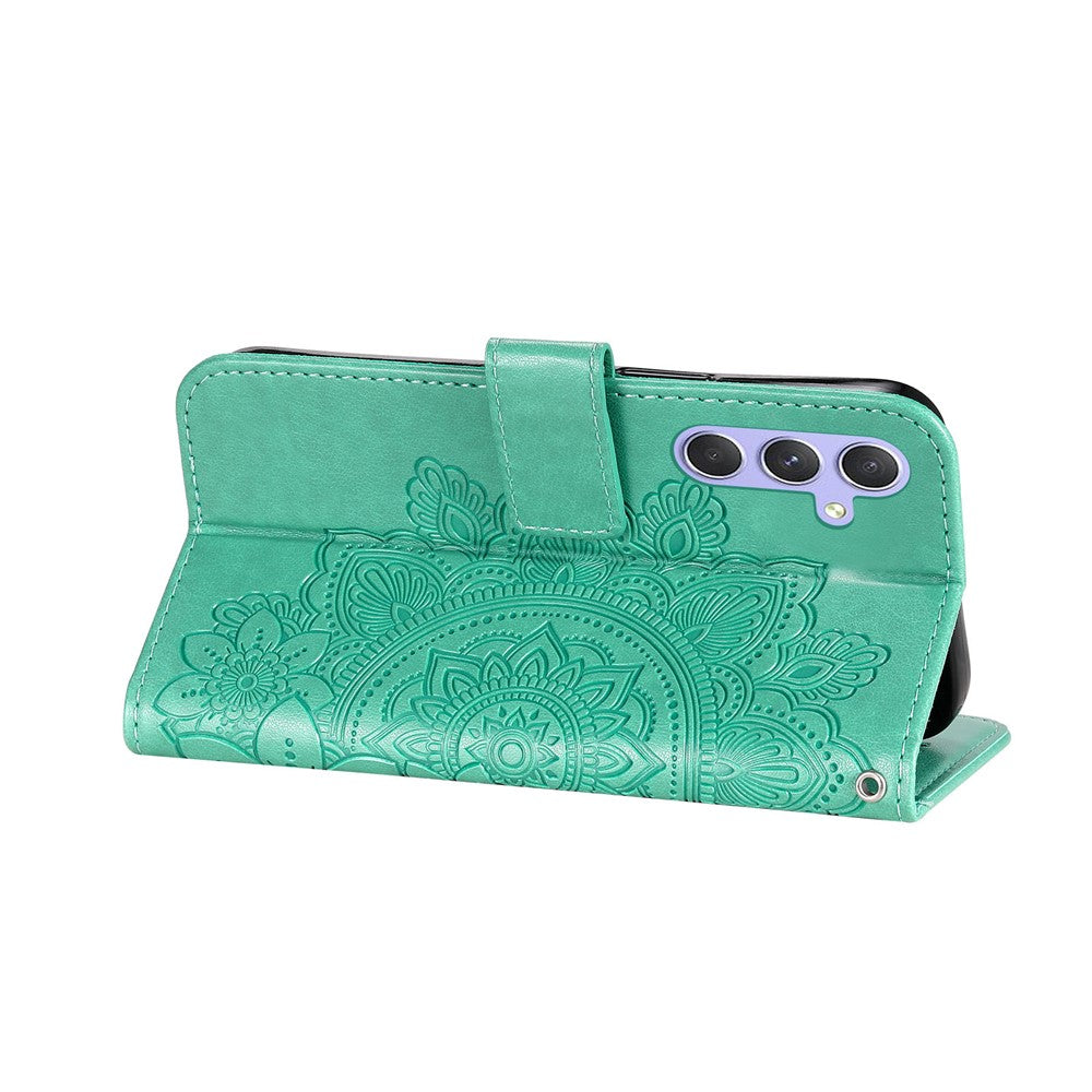 For Samsung Galaxy M54 5G / F54 5G Case Floral Pattern PU Leather Wallet Stand Phone Cover