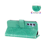 For Samsung Galaxy M54 5G / F54 5G Case Floral Pattern PU Leather Wallet Stand Phone Cover