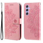 For Samsung Galaxy M54 5G / F54 5G Case Floral Pattern PU Leather Wallet Stand Phone Cover