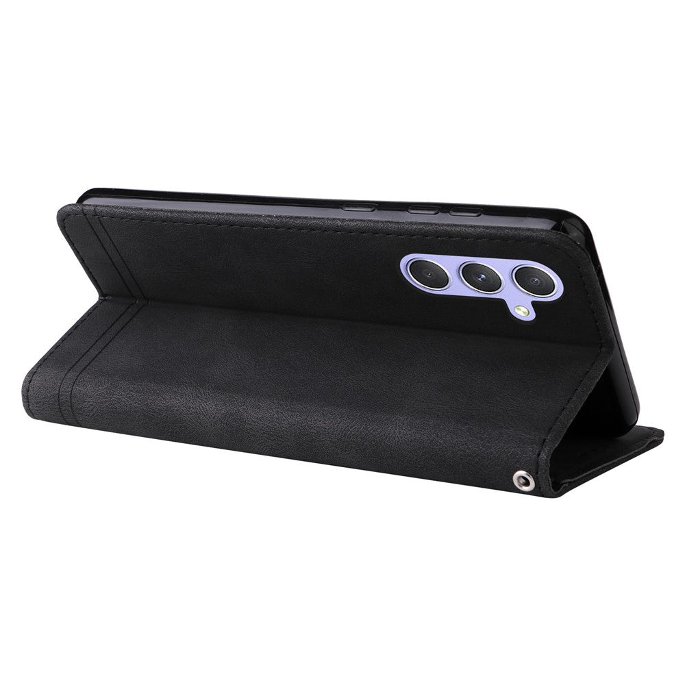 For Samsung Galaxy M54 5G / F54 5G Leather Wallet Cases Skin Touch Phone Cover Stand with Strap