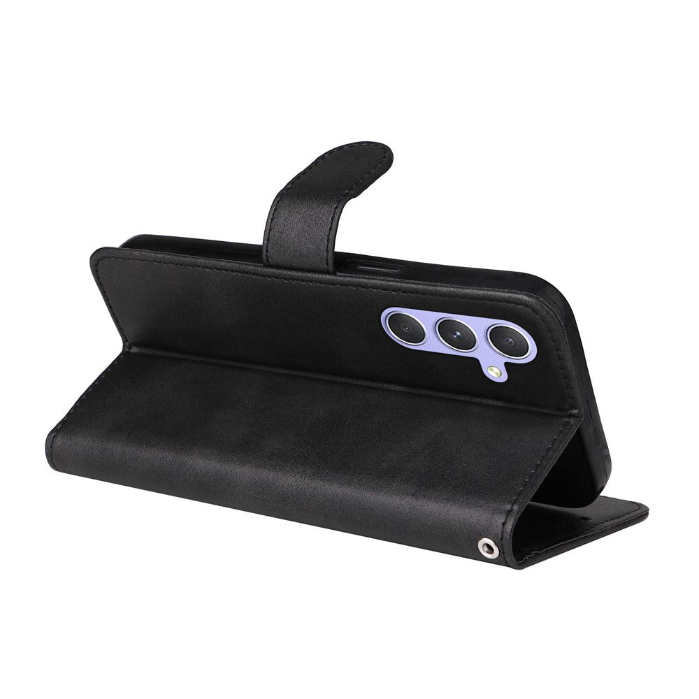 For Samsung Galaxy M54 5G / F54 5G Flip Protective Phone Cover PU Leather Calf Texture Stand Wallet Case