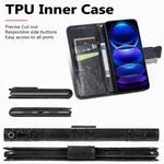 Flip Wallet Case for Xiaomi Redmi Note 12 Pro 5G / Note 12 Pro Speed 5G / Poco X5 Pro 5G , PU Leather Imprinting Butterfly Stand Phone Cover